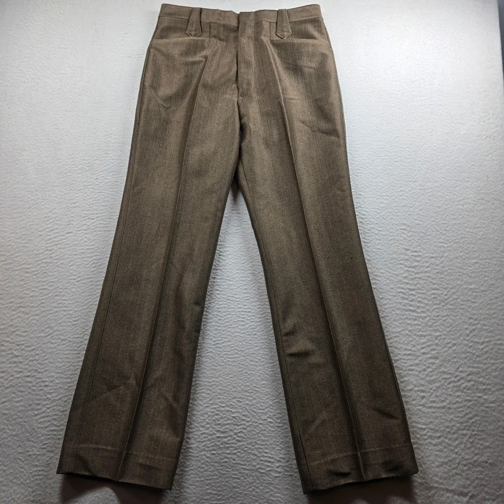 Pagano West Western Suit Men 40R 30W Brown Contrast Yoke Arrow Pockets Vintage